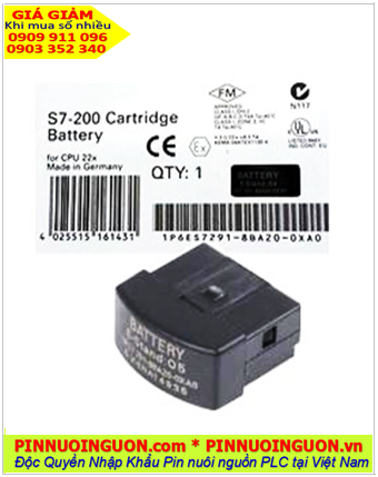 Siemens 6ES7291-8BA20-0XA0, Pin nuôi nguồn Siemens 6ES7291-8BA20-0XA0 chính hãng 